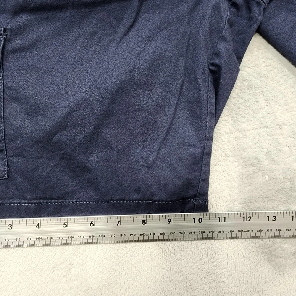 Dā-sh Shorts Mens S Blue Cargo Stretch Canvas Elastic Waist 10 Inseam Casual